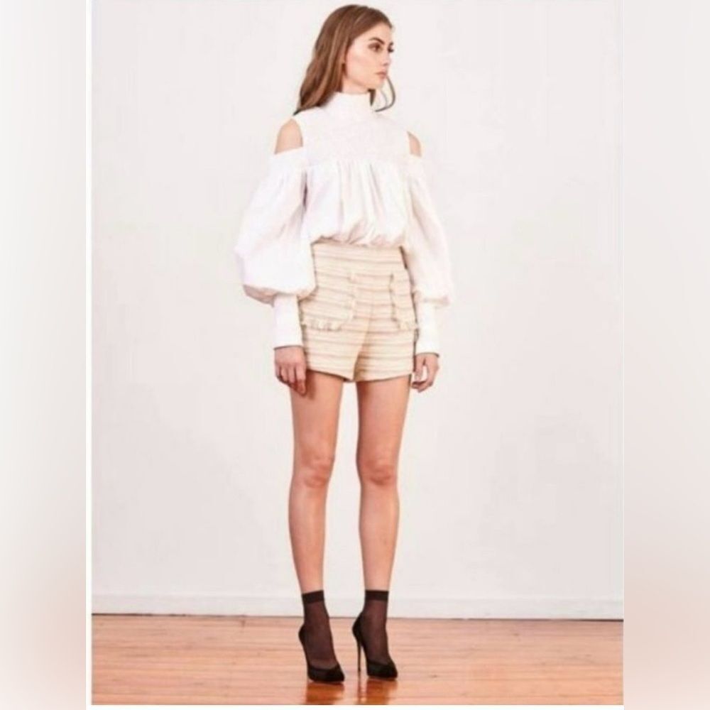 Elliatt Bliss Tweed Shorts in Maize Premium Australian Designer Size Medium - Picture 3 of 12